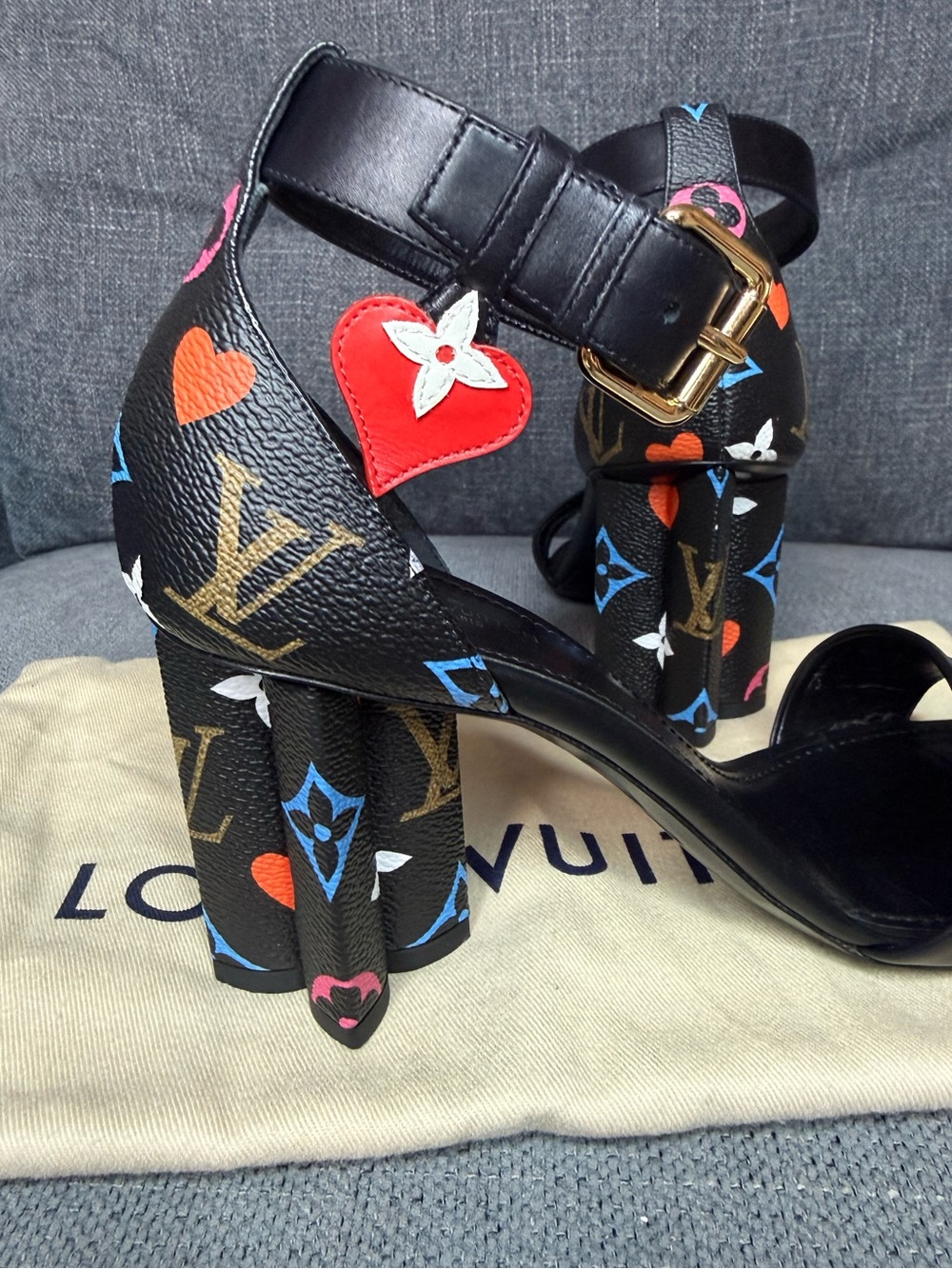 Louis Vuitton monogram multicolor Game On silhouette sandals - Picture 2 of 9